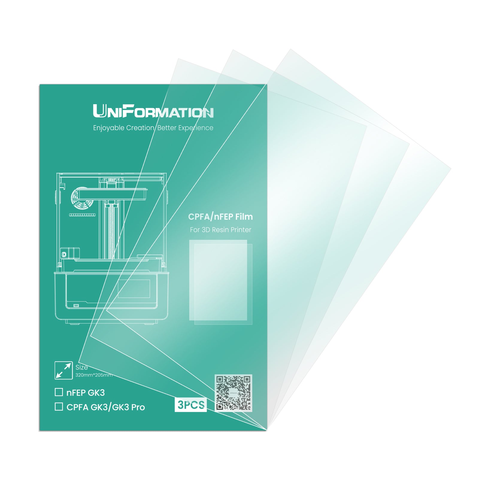 UniFormation GK3/GK3 Pro nFEP Release Film (3Pcs/Set)
