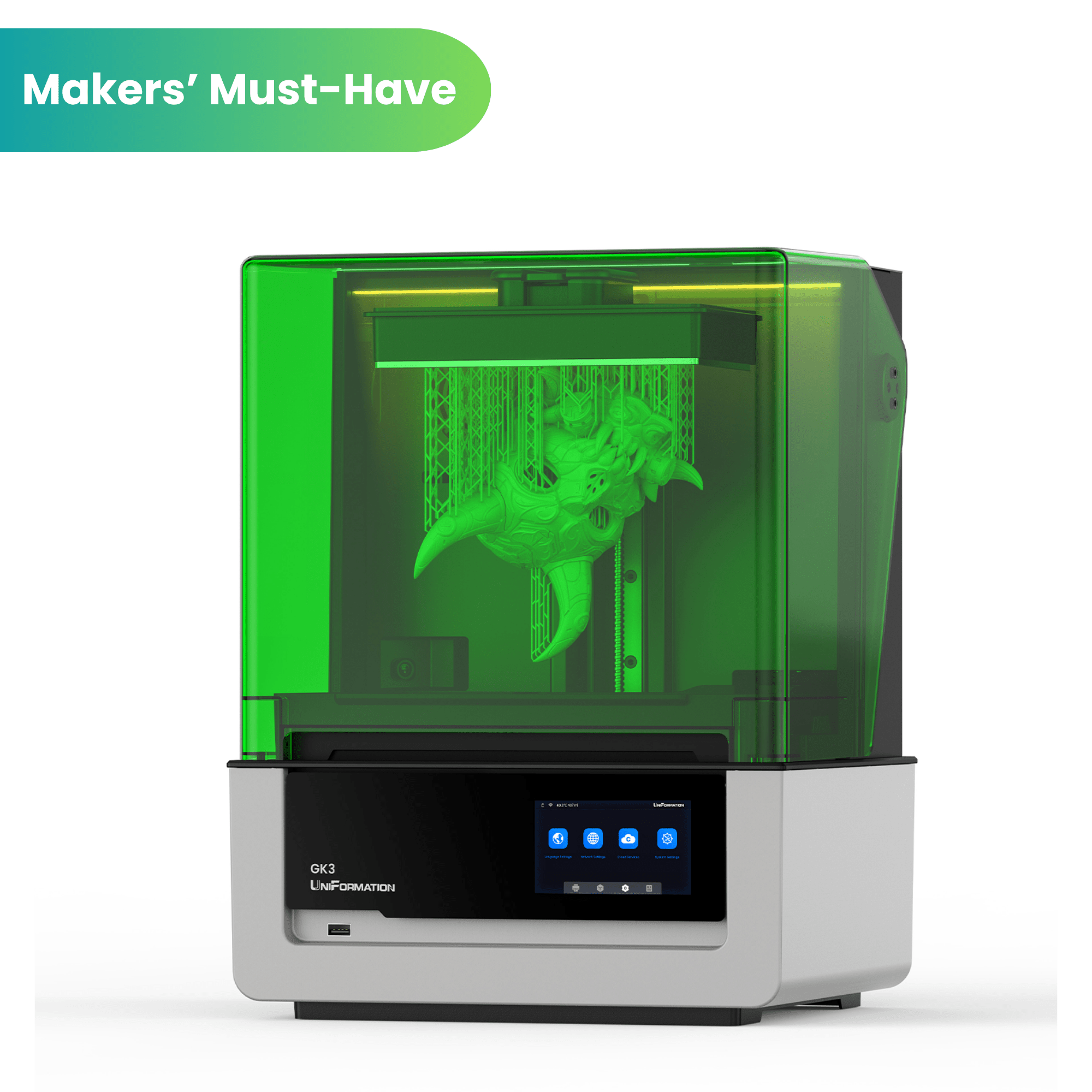 Uniformation 3d resin printer