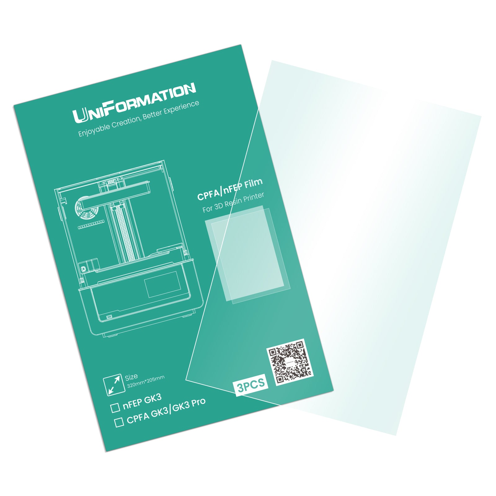 UniFormation GK3/GK3 Pro nFEP Release Film (3Pcs/Set)