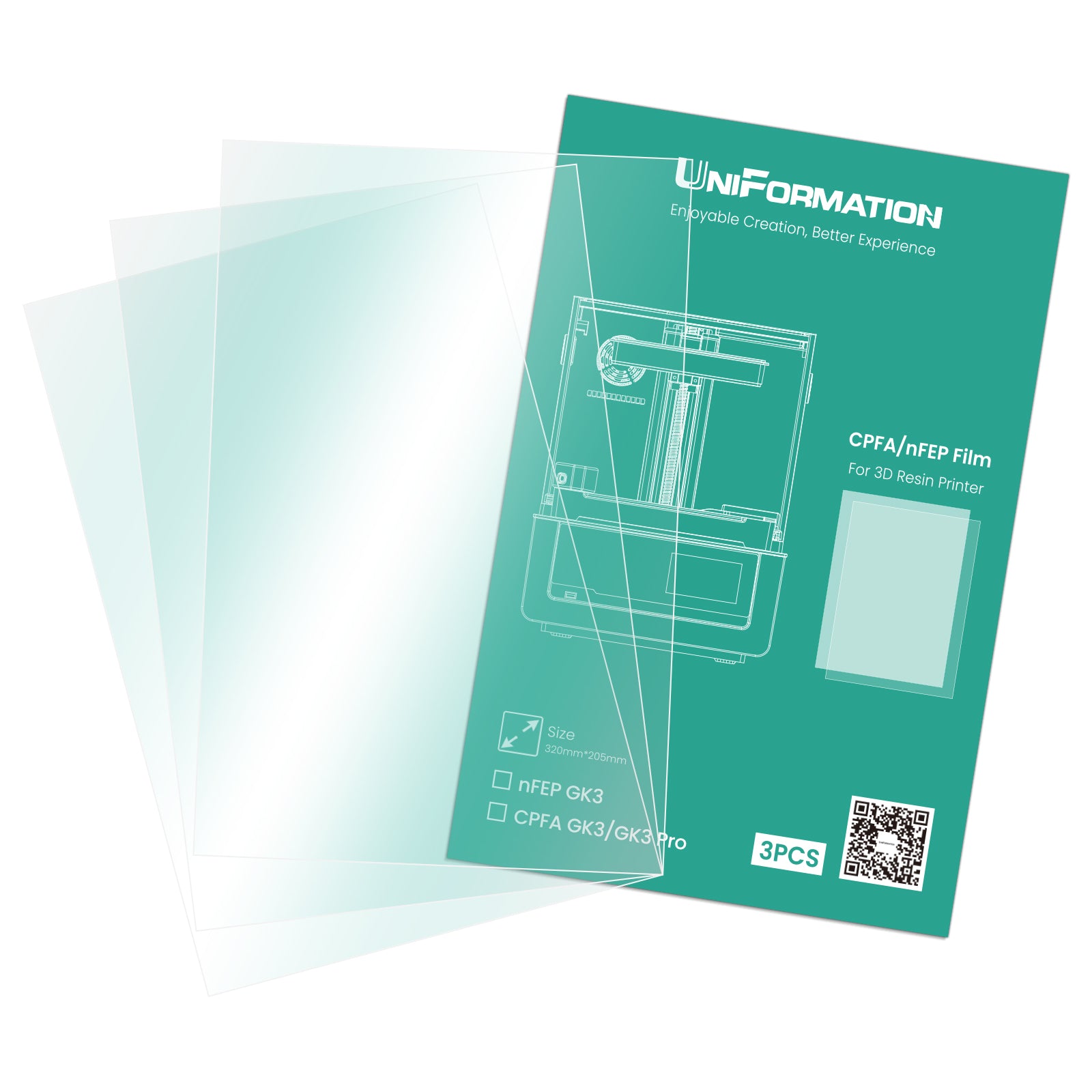 UniFormation GK3/GK3 Pro nFEP Release Film (3Pcs/Set)