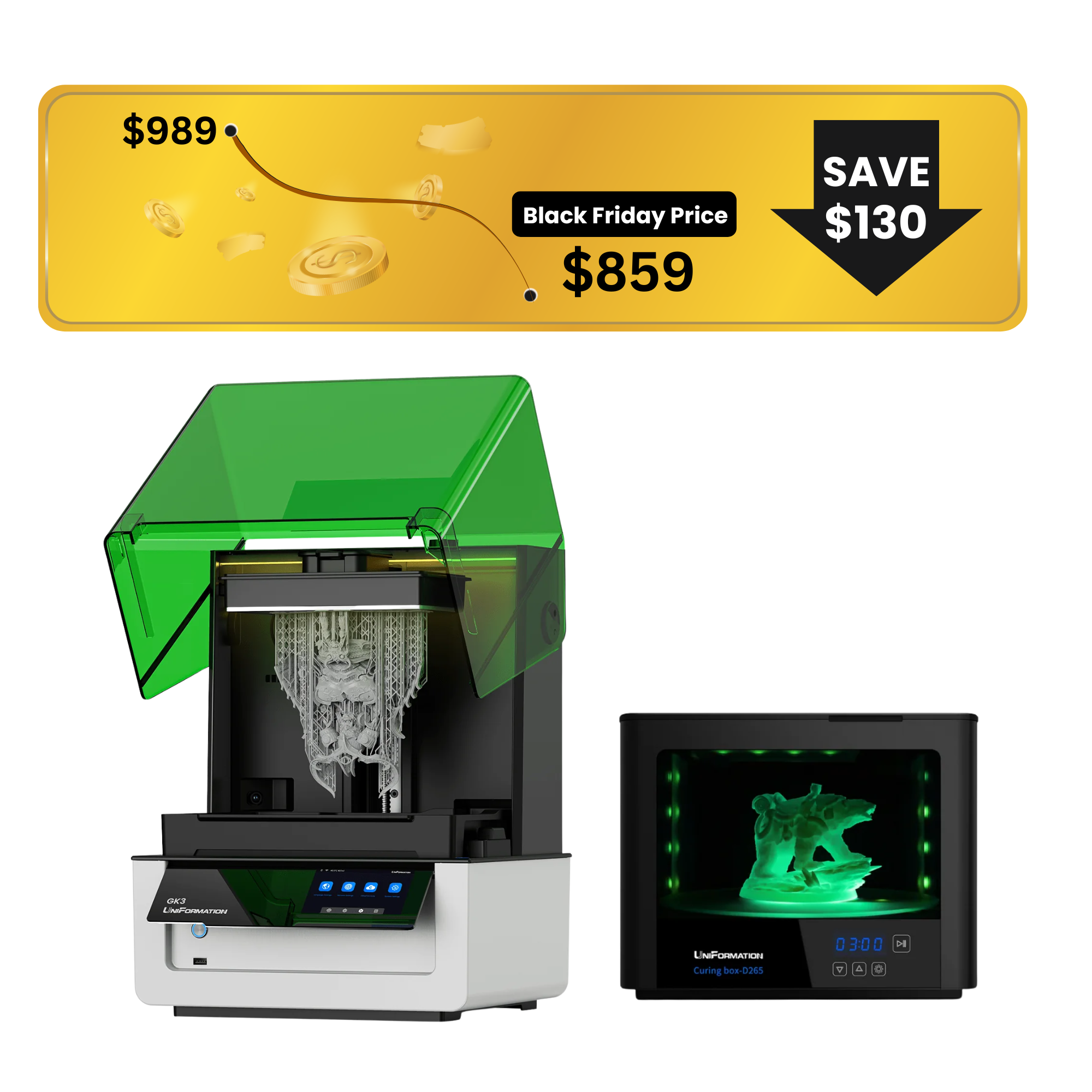 UniFormation GK3 16K Resin 3D Printer