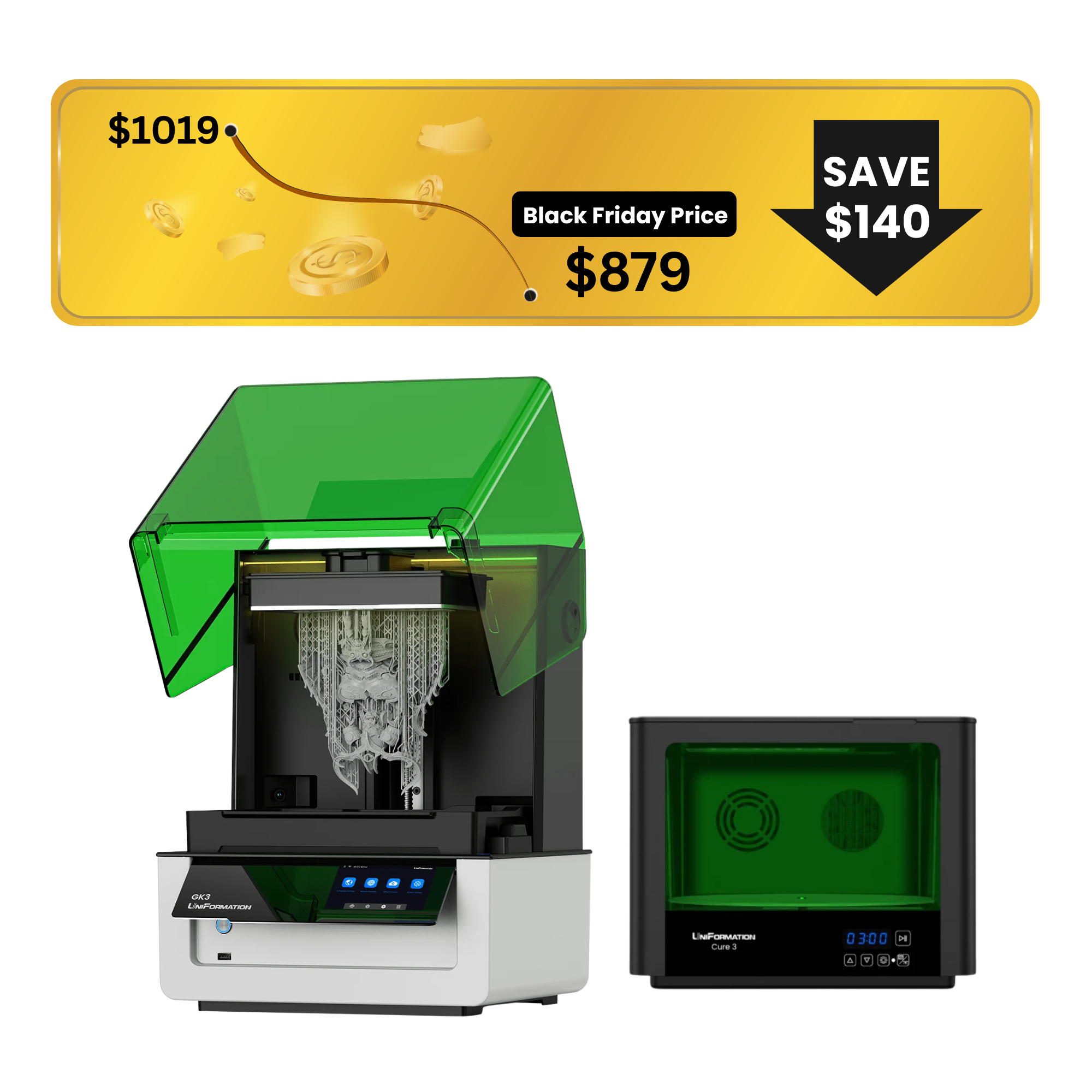 UniFormation GK3 16K Resin 3D Printer