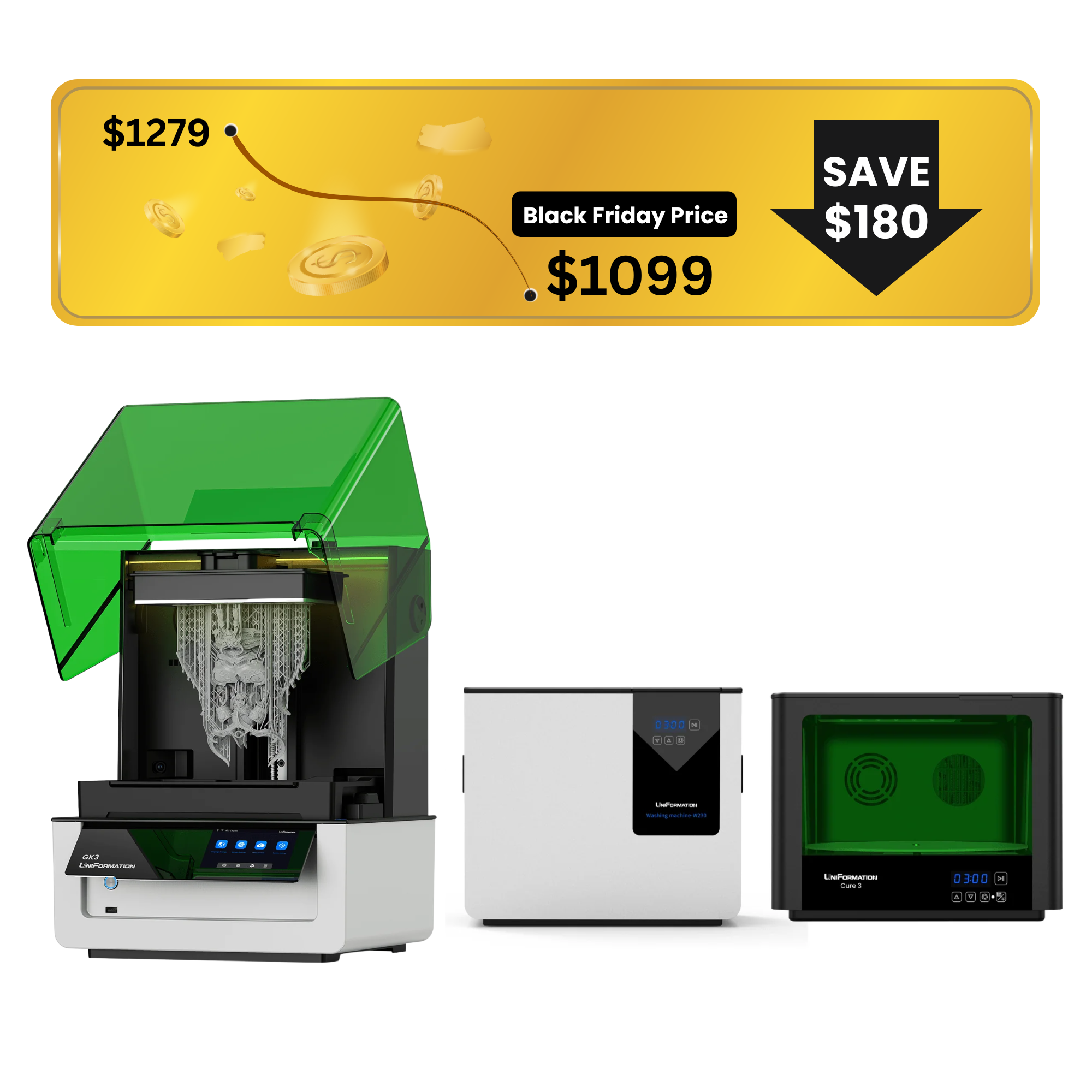 UniFormation GK3 16K Resin 3D Printer