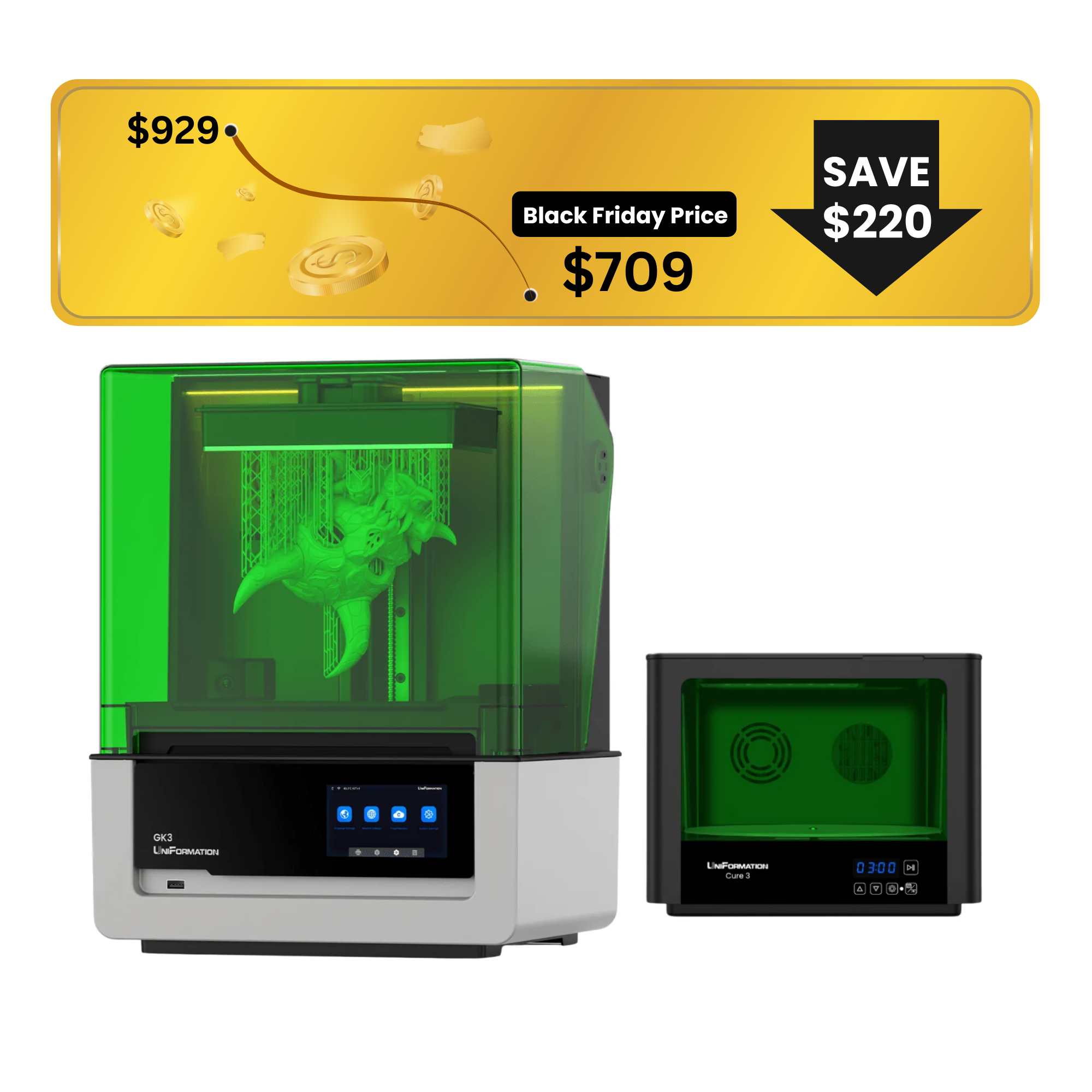 UniFormation GK3 16K Resin 3D Printer