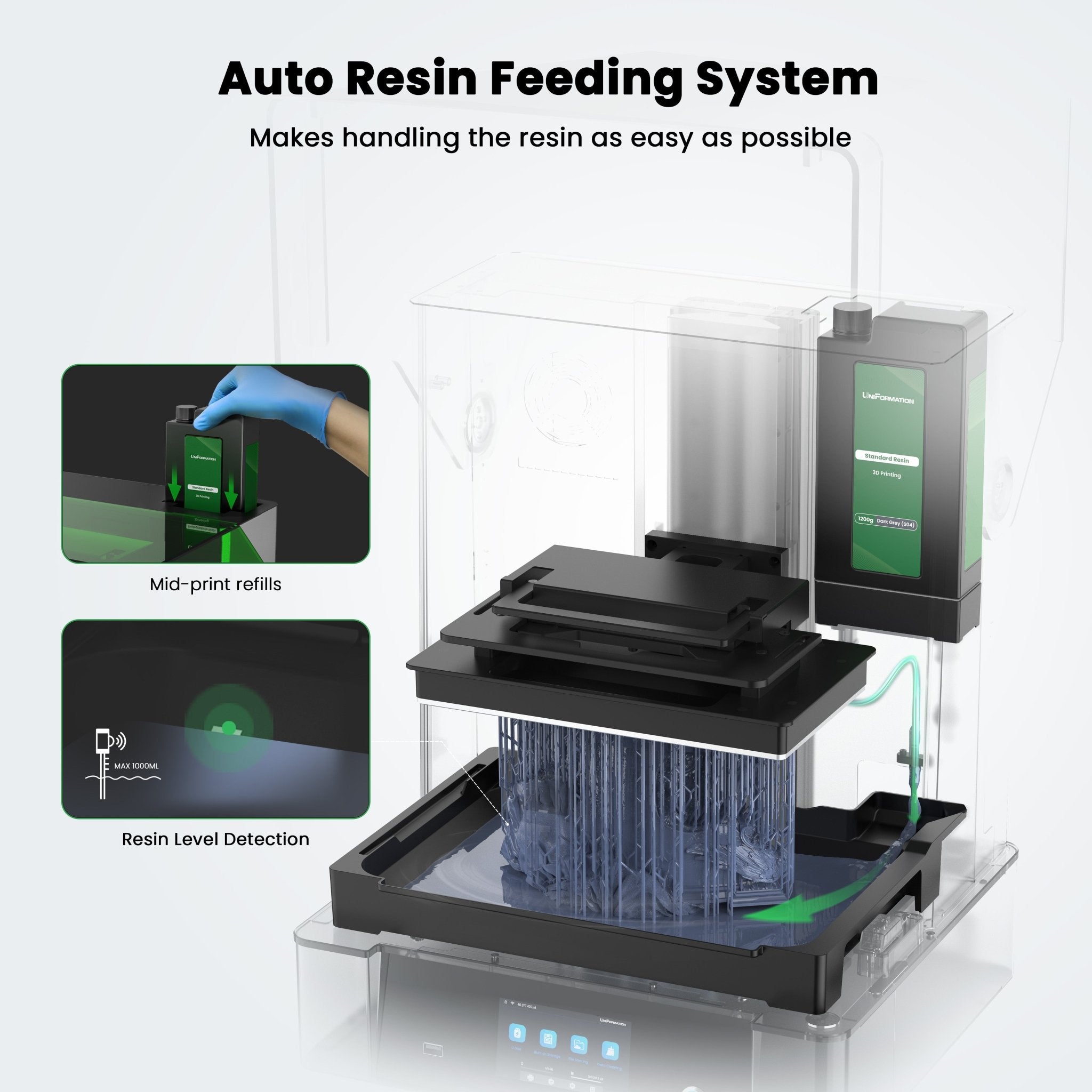 resin 3d printer UniFormation 16K Resin Printer GK3 Ultra - UniFormation 3D Printer