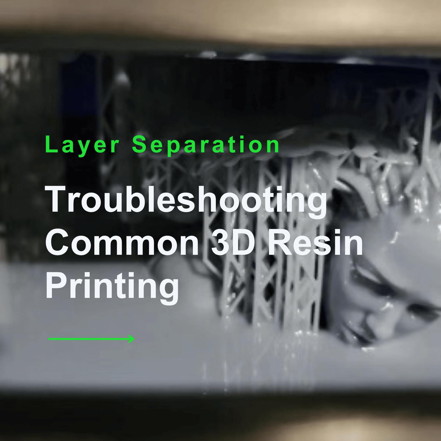 Troubleshooting Common 3D Resin Printing Issues : Layer Separation - UniFormation 3D Printer