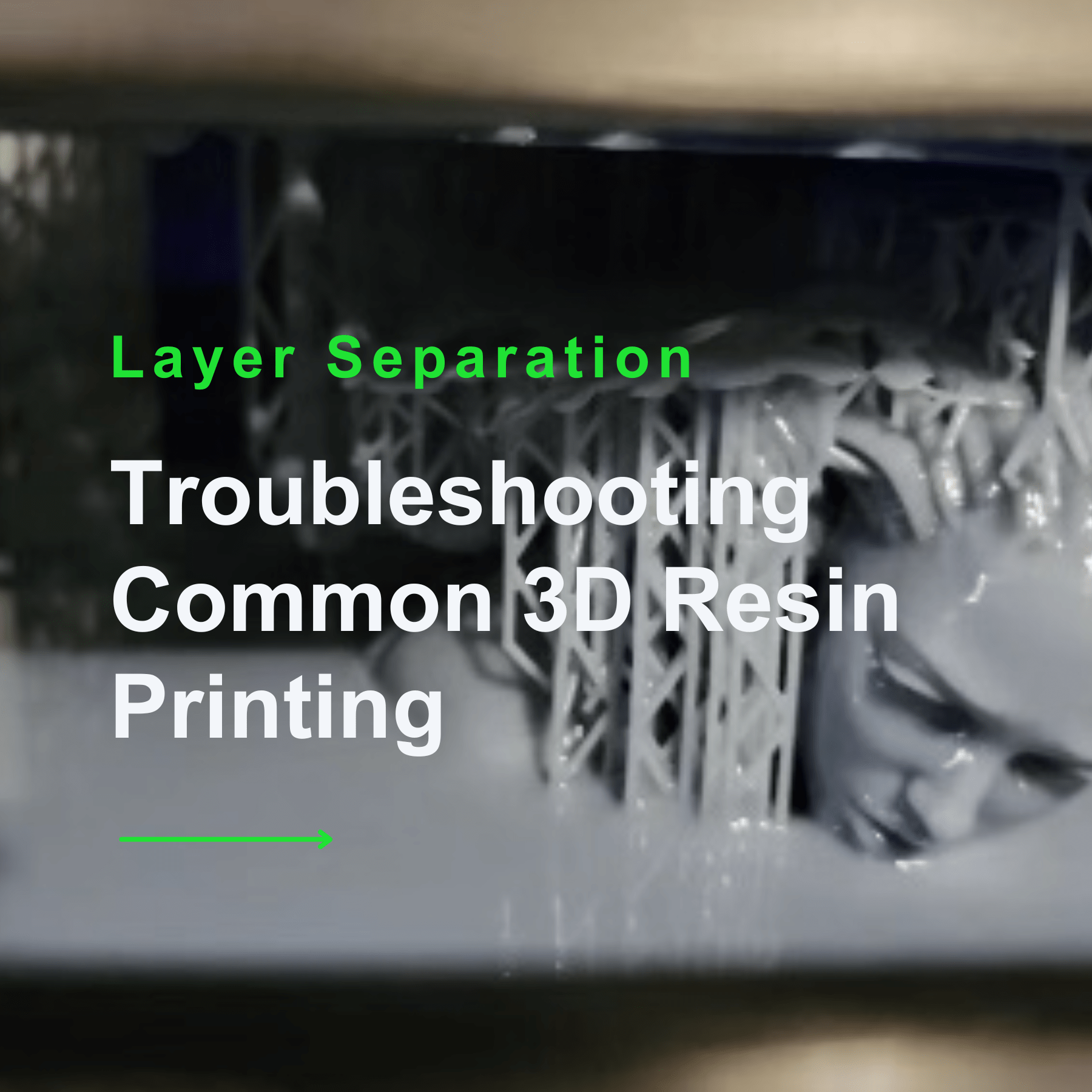 Troubleshooting Common 3D Resin Printing Issues : Layer Separation - UniFormation 3D Printer