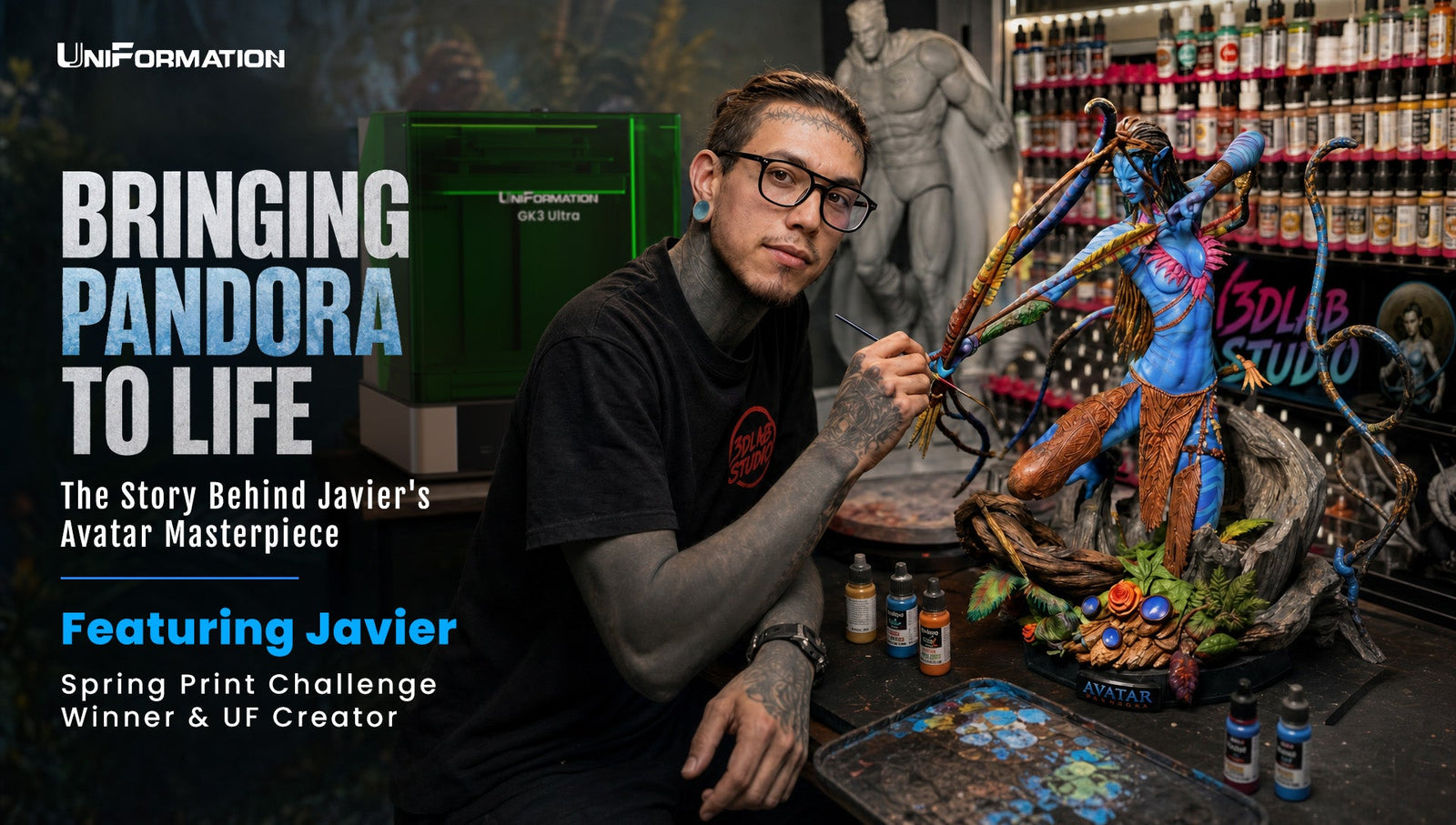 Behind The Avatar: How Javier Brought Pandora to Life Through 3D Printing