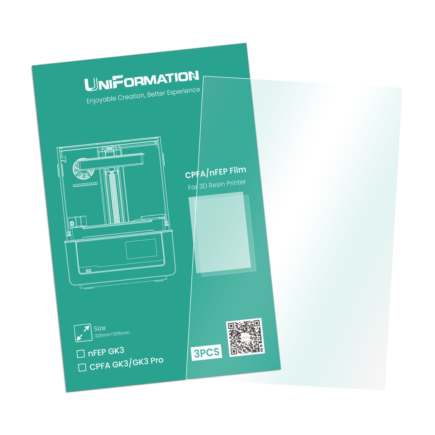 UniFormation GK3 nFEP Release Film (3Pcs/Set)