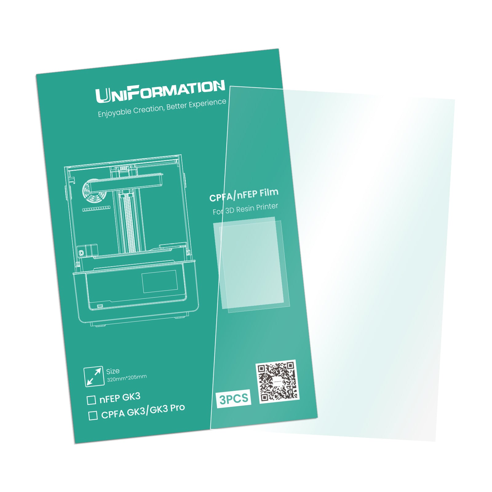UniFormation GK3/GK3 Pro nFEP Release Film (3Pcs/Set)