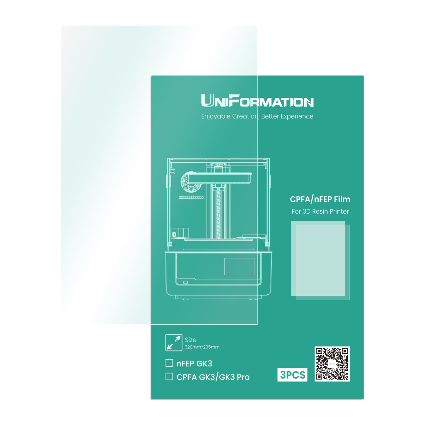 UniFormation GK3 nFEP Release Film (3Pcs/Set)