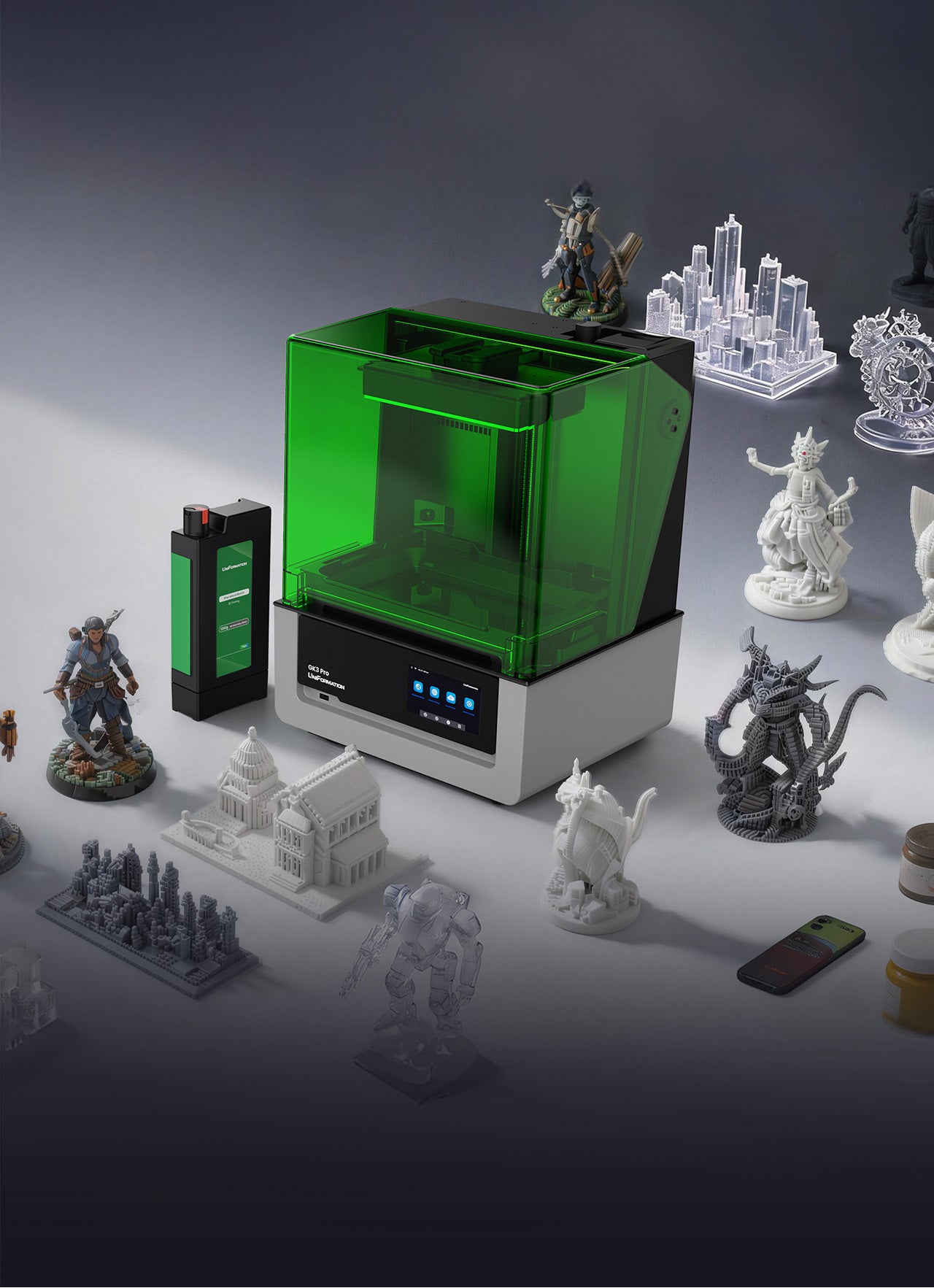 UniFormation GK3 Pro 16K Resin 3D Printer – UniFormation 3D Printer