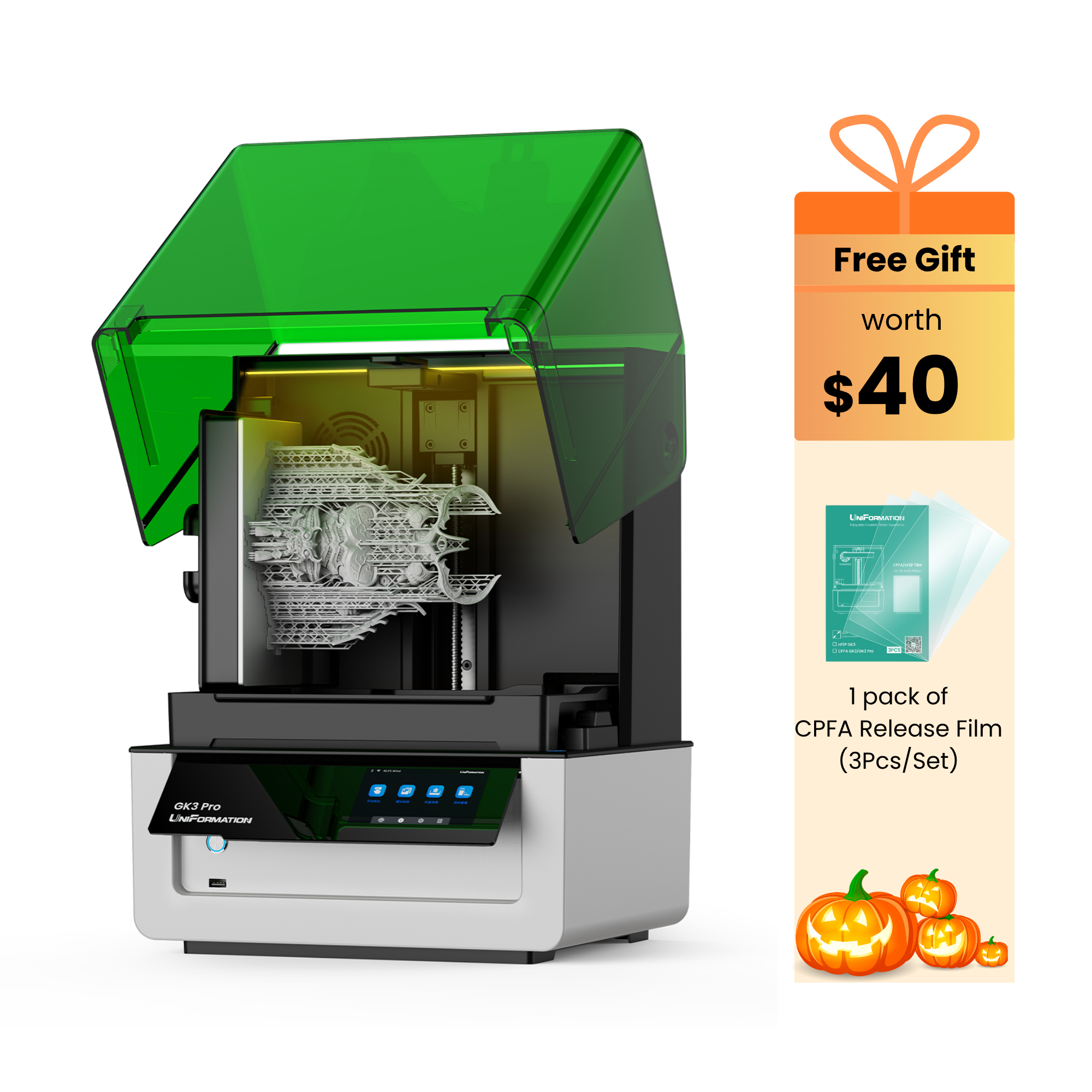 UniFormation GK3 Pro 16K Resin 3D Printer