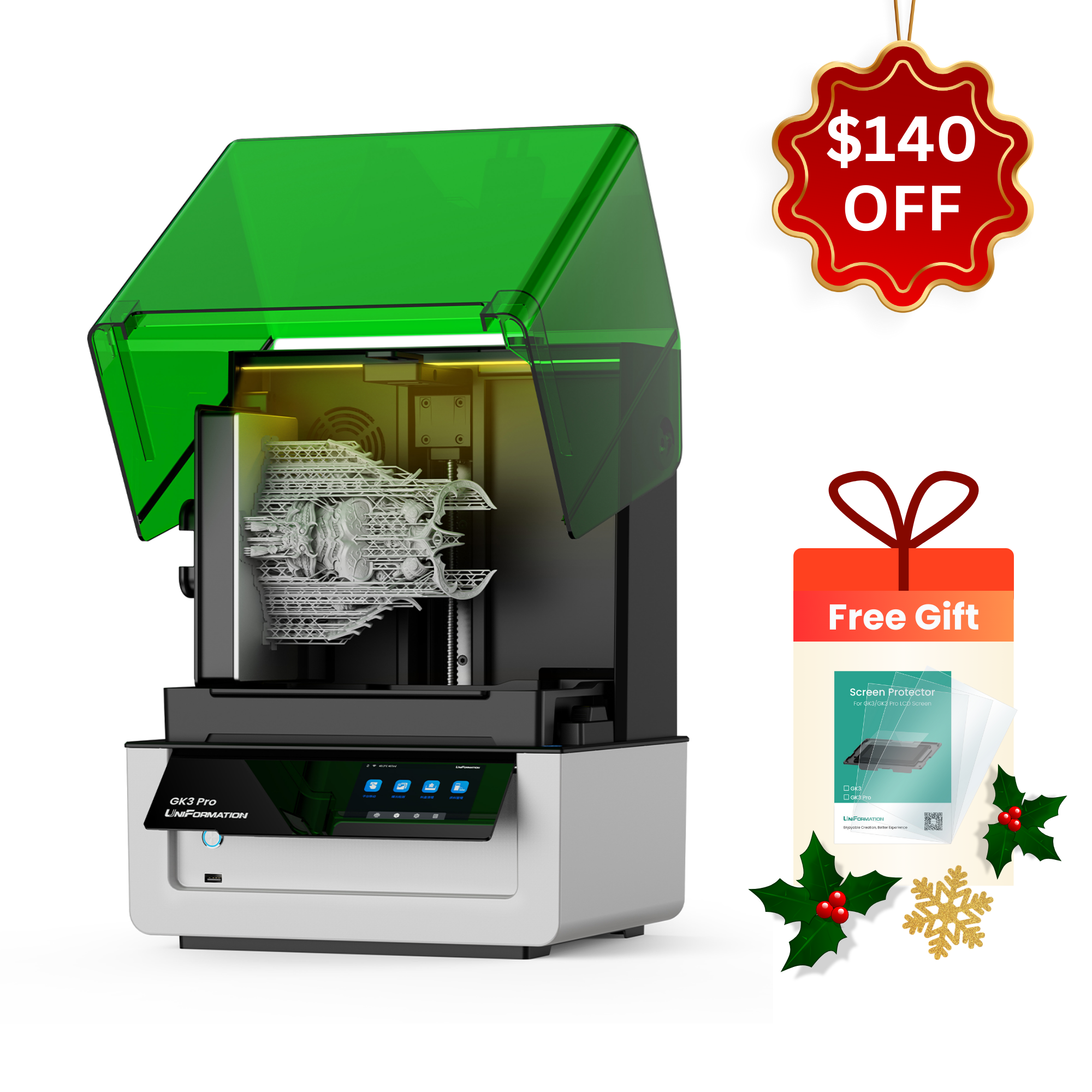 UniFormation GK3 Pro 16K Resin 3D Printer