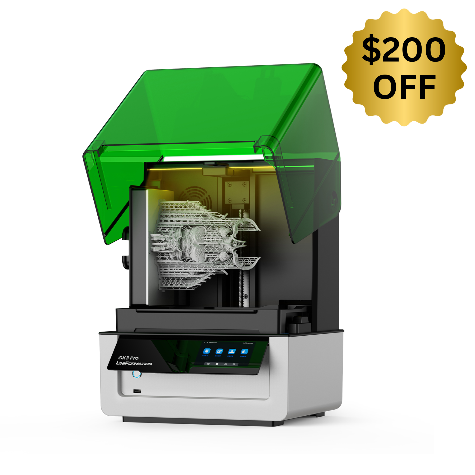UniFormation GK3 Pro 16K Resin 3D Printer