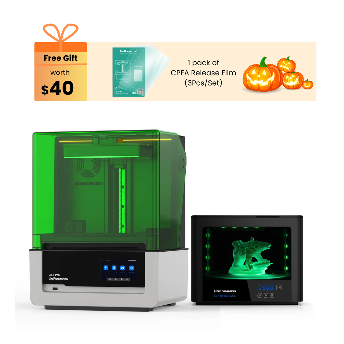 UniFormation GK3 Pro 16K Resin 3D Printer