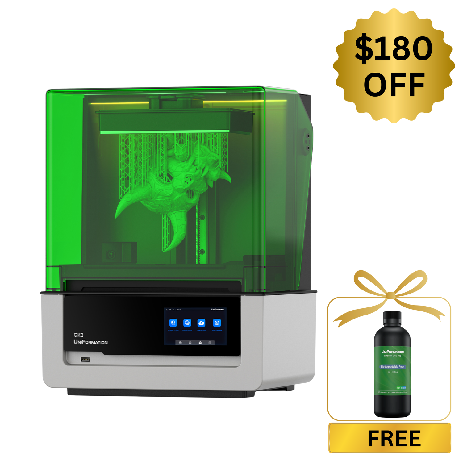 UniFormation GK3 16K Resin 3D Printer