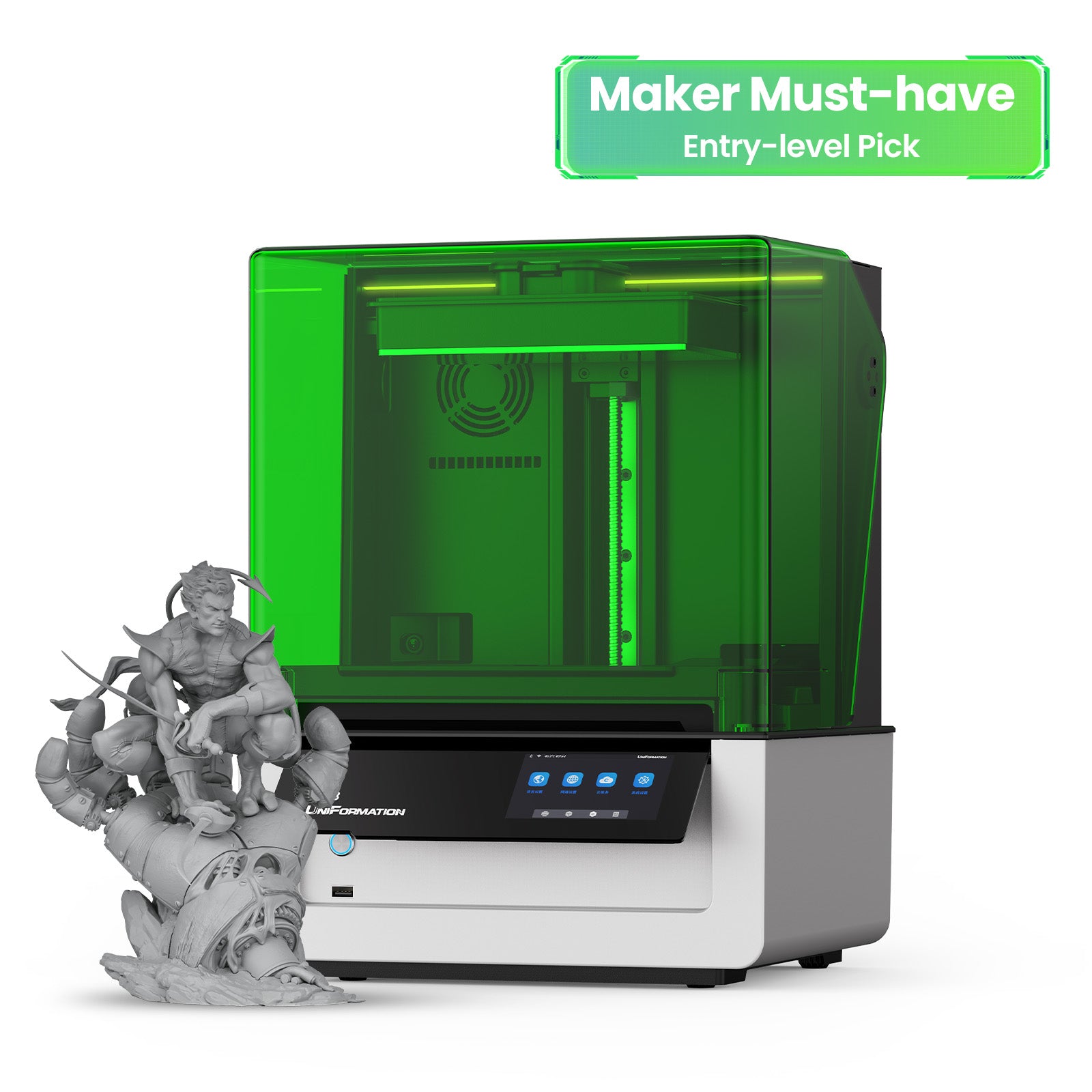 光造形3Dプリンター【Uniformation GKtwo 8K】 UniFormation GKtwo 10.3'' 8K Resin Printer – UniFormation 3D Printer