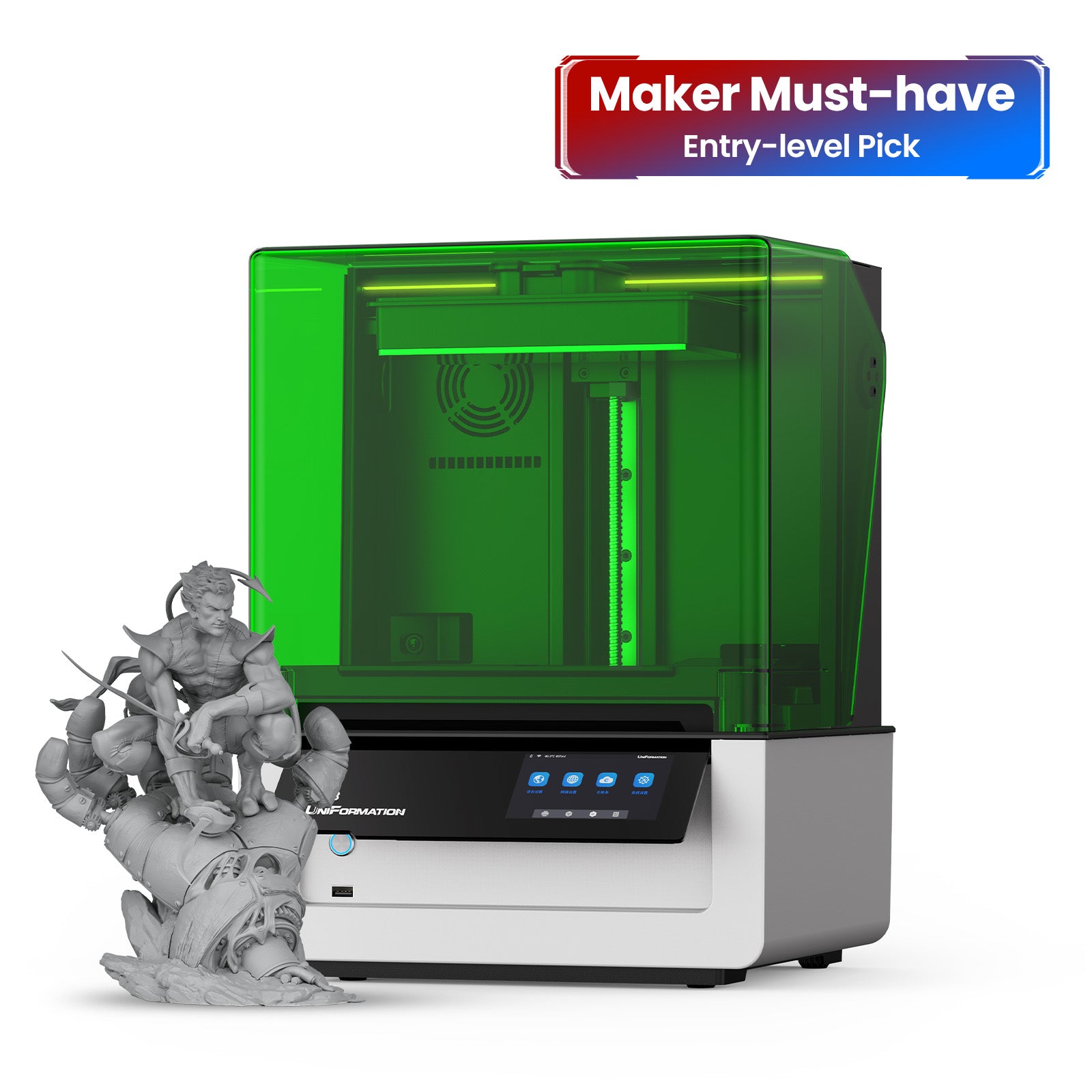 光造形3Dプリンター【Uniformation GKtwo 8K】 UniFormation GKtwo 10.3'' 8K Resin Printer – UniFormation 3D Printer