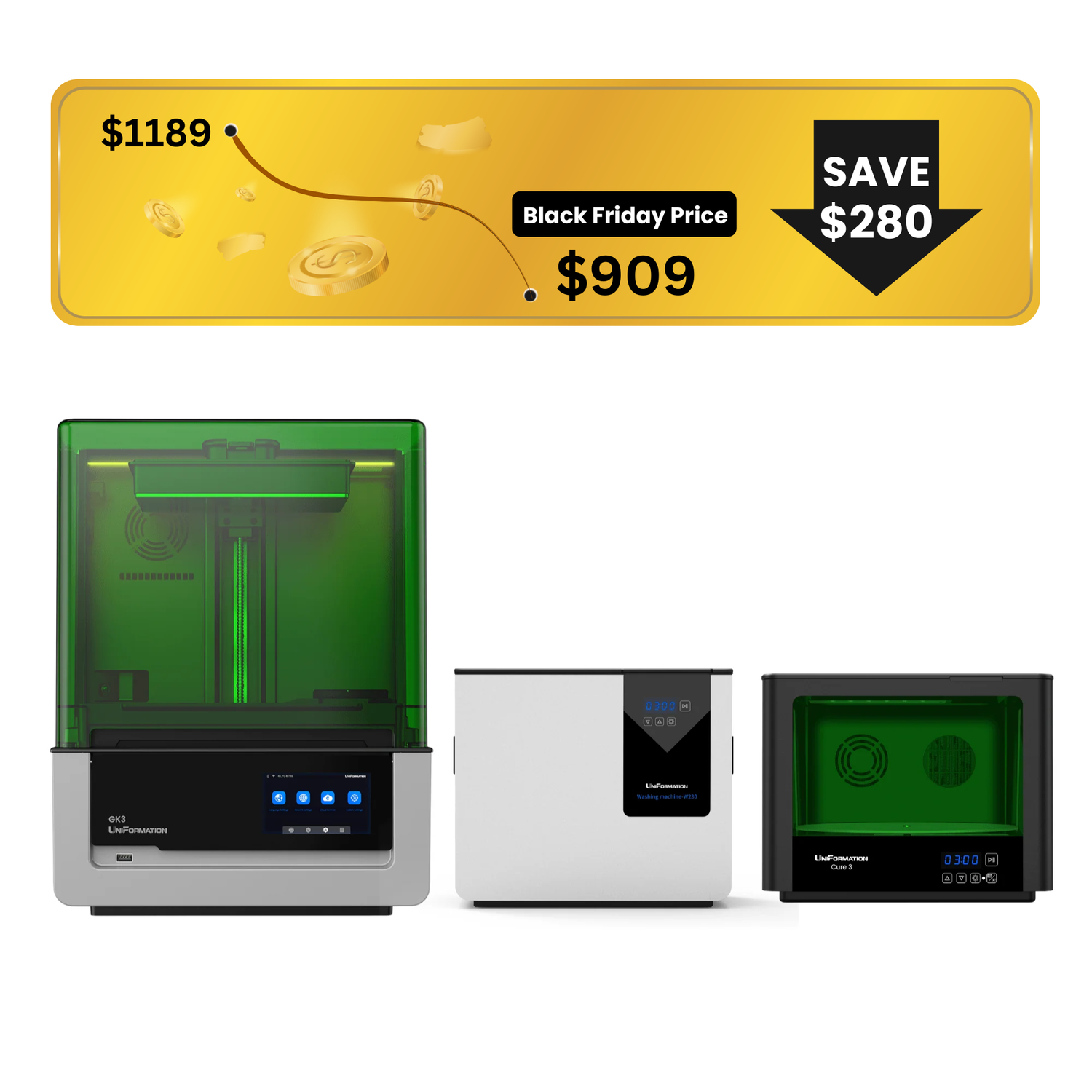 UniFormation GK3 16K Resin 3D Printer