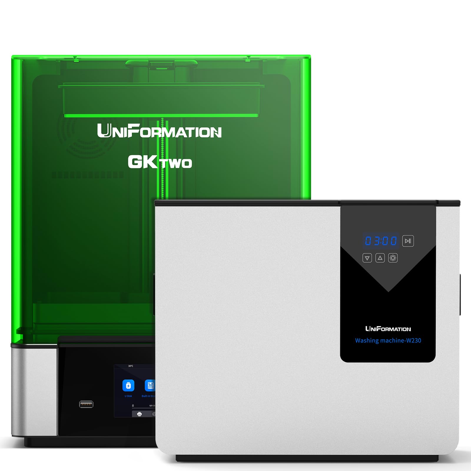 It's a pleasure to announce UniFormation new printer GKtwo is on sale！ ✓LCD  Screen：10.3'' ✓HD Resolution: 8K ✓XY Resolution: 7680*4320 ✓Heating  System, By Uniformation 3D Printer