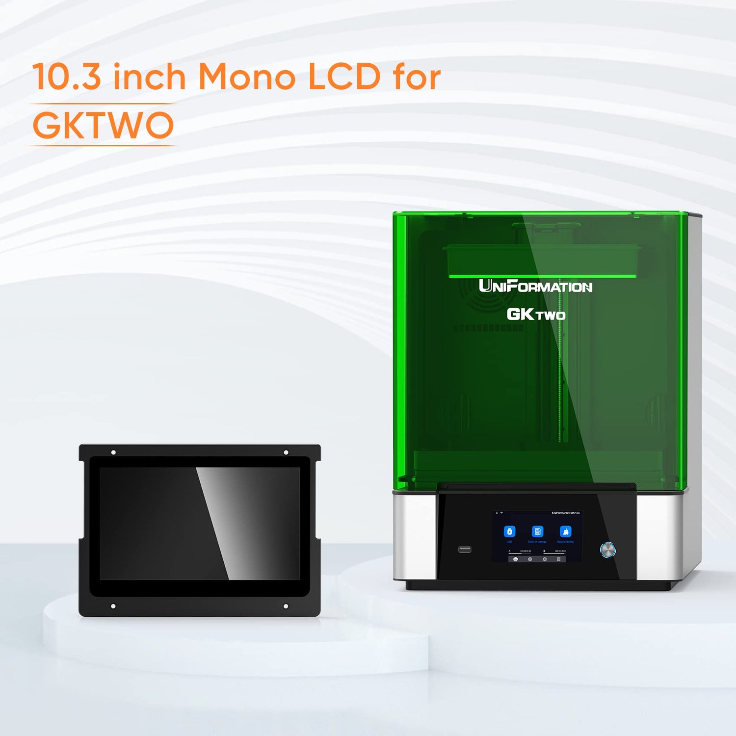Uniformation 10.3in 8K LCD Screen Replacement for GKTWO – UniFormation 3D  Printer